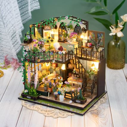 2Kids Toys - Miniatiūrinis namas Darcy gėlių namai 2xAAA