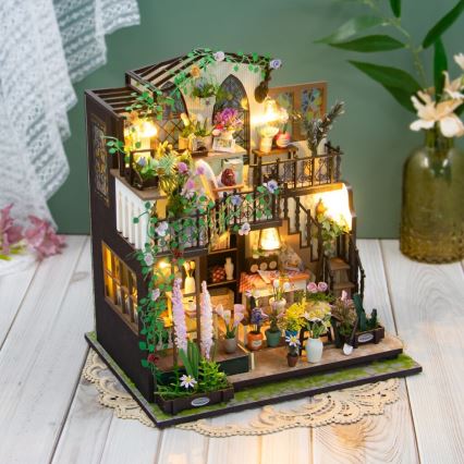 2Kids Toys - Miniatiūrinis namas Darcy gėlių namai 2xAAA