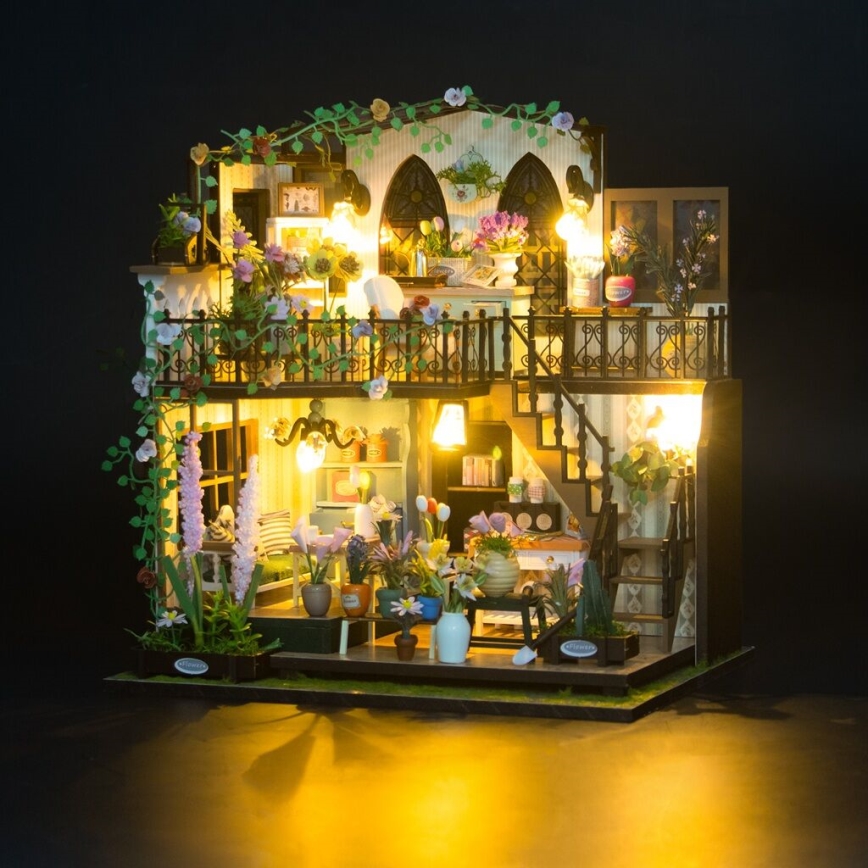 2Kids Toys - Miniatiūrinis namas Darcy gėlių namai 2xAAA