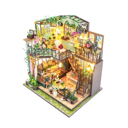 2Kids Toys - Miniatiūrinis namas Darcy gėlių namai 2xAAA