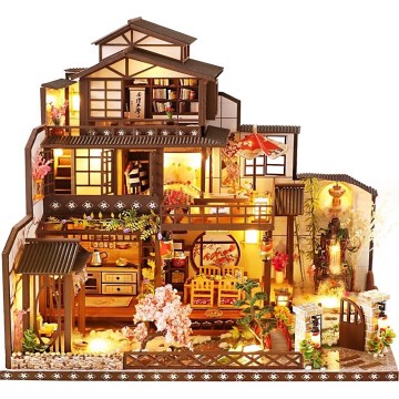 2Kids Toys - Miniatiūrinis namas Prabangi sakurų vila 2xAAA