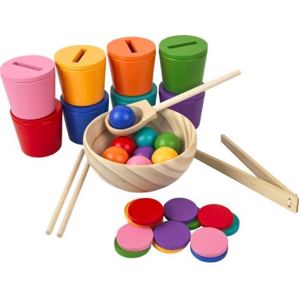 2Kids Toys - Rutuliukai, monetos ir taurelės — 8 ryškių vaivorykštės spalvų