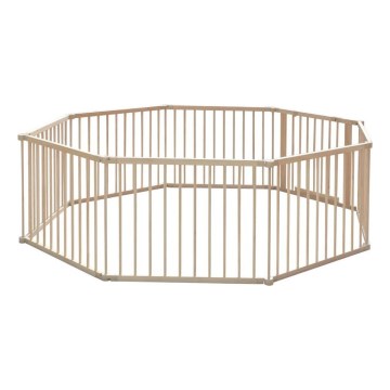 2Kids Toys - Vaikiška medinė aptvara XXL 210x210 cm smėlio spalvos