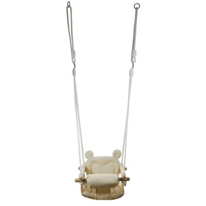 2Kids Toys - Vaikiškos tekstilinės sūpynės kreminė/bukas