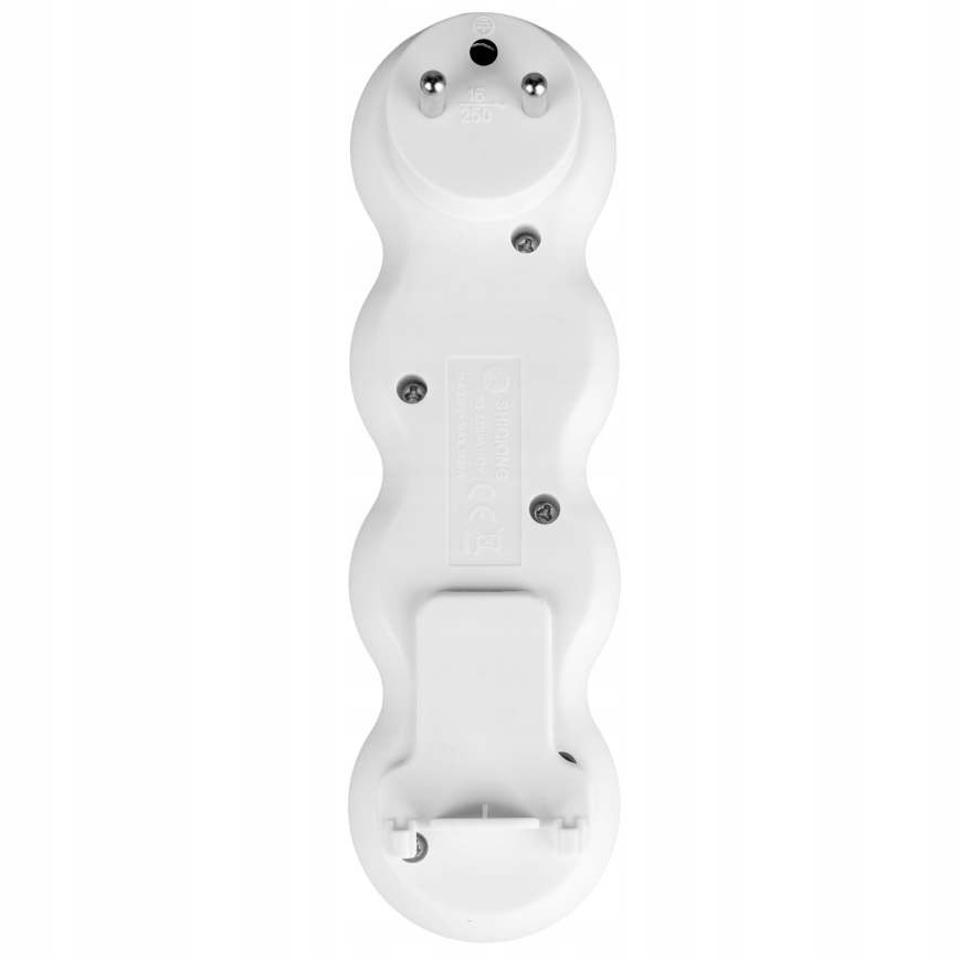 3 lizdų prailgintojas su jungikliu