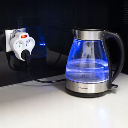 3 lizdų skirstytuvas su jungikliu