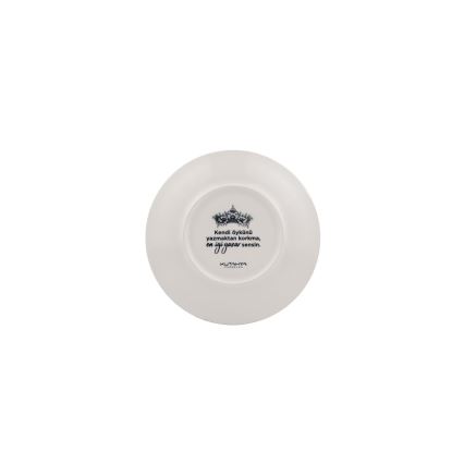 4 dalių valgomojo indų rinkinys, juodas/baltas, porcelianas