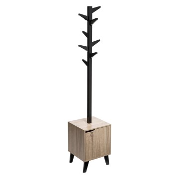 5five - Pastatoma drabužių kabyklė RAME 169x35 cm juoda/ruda