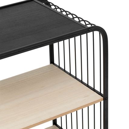 5five - Patiekimo staliukas/mobilioji lentyna COLGE 74x43 cm juoda/smėlinė