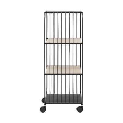 5five - Patiekimo staliukas/mobilioji lentyna COLGE 74x43 cm juoda/smėlinė