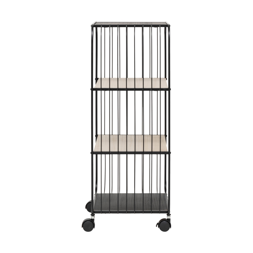 5five - Patiekimo staliukas/mobilioji lentyna COLGE 74x43 cm juoda/smėlinė