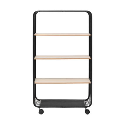 5five - Patiekimo staliukas/mobilioji lentyna COLGE 97x55 cm juoda/smėlinė