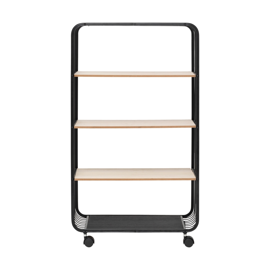 5five - Patiekimo staliukas/mobilioji lentyna COLGE 97x55 cm juoda/smėlinė