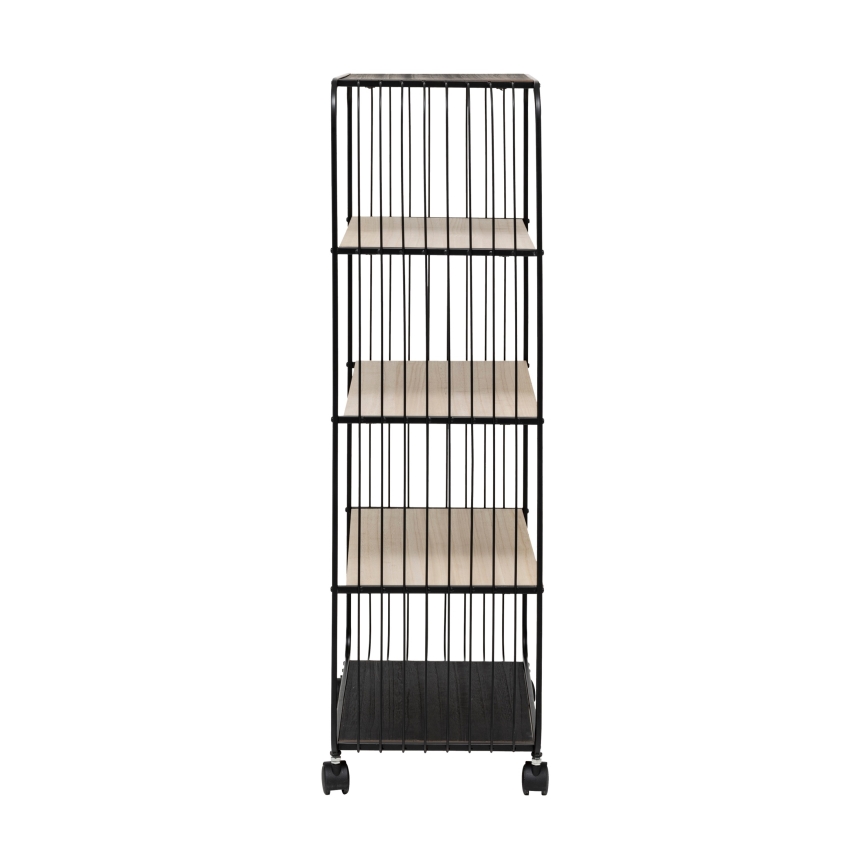 5five - Patiekimo staliukas/mobilioji lentyna COLGE 97x55 cm juoda/smėlinė