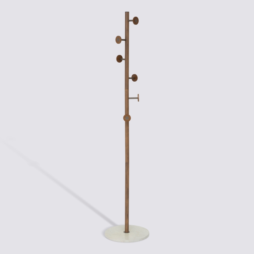 5five - Rūbų stovas PERY 175x36,5 cm ruda/balta