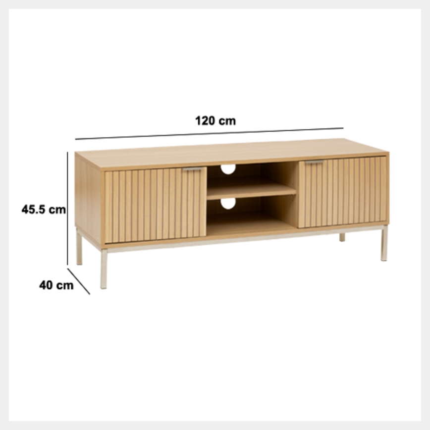 5five - Televizoriaus staliukas KUBI 120x40 cm rudas
