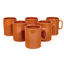 6x keraminio puodelio rinkinys Hubert oranžinis
