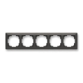 ABB 3901T-A00050 137 - Penkių modulių rėmelis ZONI matinė juoda
