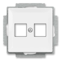 ABB 5014T-A02018 500 - Dangtelis 2x duomenų lizdams ZONI baltas