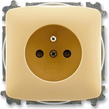 ABB 6619A-A06357 D - Smėlinis namų elektros lizdas be rėmelio TANGO 250V
