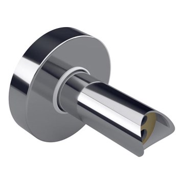 Adapteris slėptam elektrinių rankšluosčių džiovintuvų prijungimui į sieną 6,4x6,4 cm sidabrinės spalvos