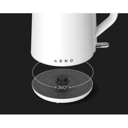 AENO - Greito užvirimo elektrinis virdulys 1,5 l 2200W/230V baltas