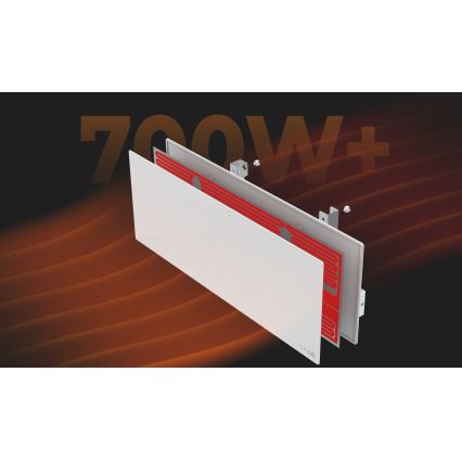 AENO - Išmanioji elektrinė infraraudonųjų spindulių panelė 700W laikmatis/termostatas IP44 Wi-Fi balta