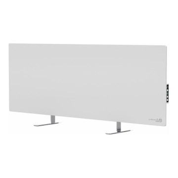 AENO - Išmanioji elektrinė infraraudonųjų spindulių panelė su LED ekranu 700 W laikmatis/termostatas IP44 Wi‑Fi balta