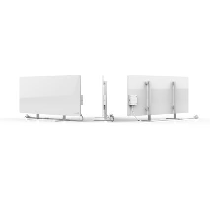 AENO - Išmanusis elektrinis infraraudonųjų spindulių skydelis 700W laikmatis/termostatas IP44 Wi-fi balta