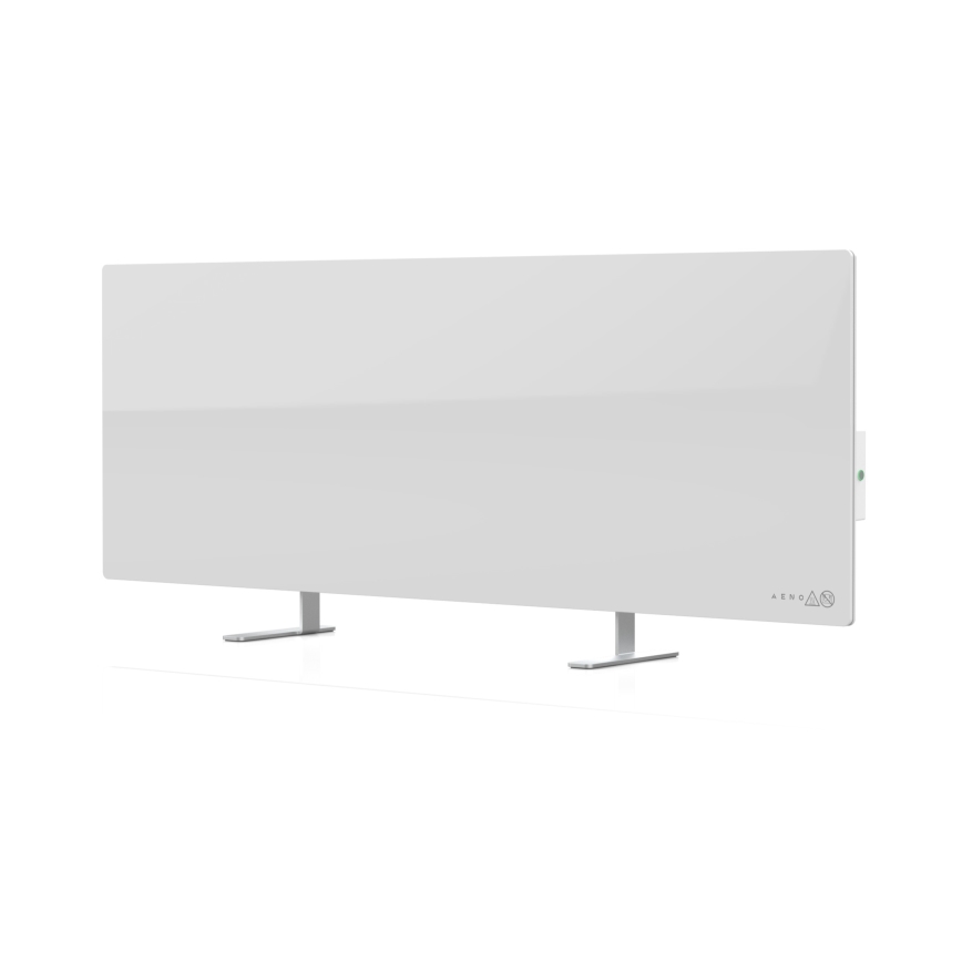 AENO - Išmanusis elektrinis infraraudonųjų spindulių skydelis 700W laikmatis/termostatas IP44 Wi-fi balta