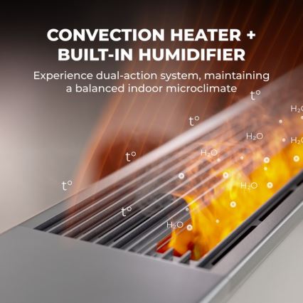 AENO - Išmanusis elektrinis šildytuvas/konvektorius 1000/2000W balta