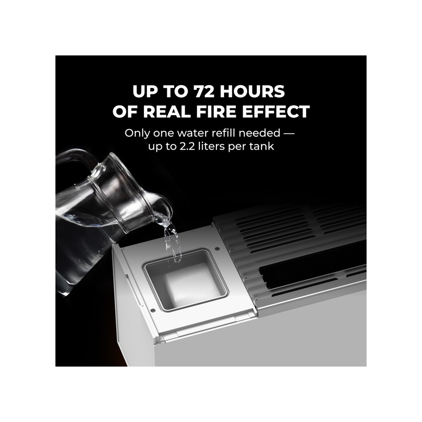 AENO - Išmanusis elektrinis šildytuvas/konvektorius 1000/2000W balta