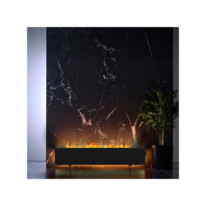 AENO - išmanusis elektrinis šildytuvas/konvektorius 1000/2000W juodas