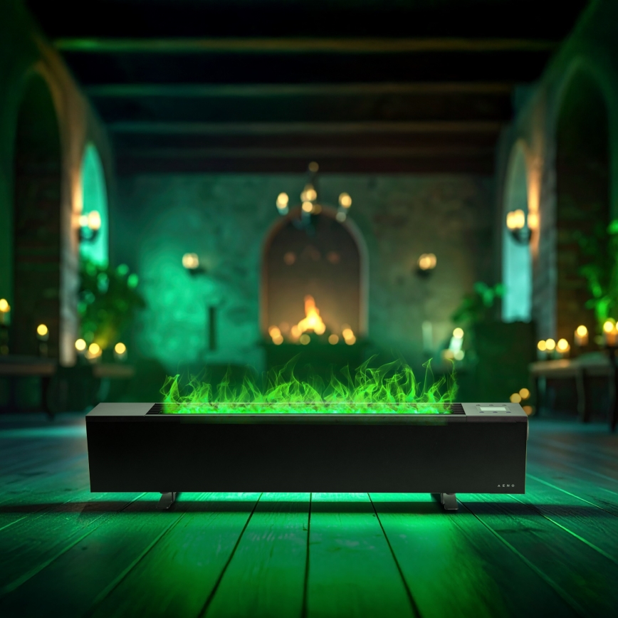 AENO - išmanusis elektrinis šildytuvas/konvektorius 1000/2000W juodas