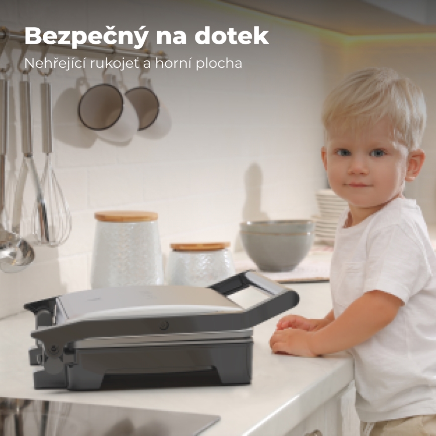 AENO - Kontaktinis grilis 2000W/230V