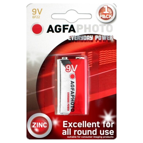 AGFAPHOTO AP-6F22-1S - Zinc baterija 6F22 9V