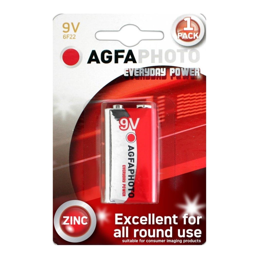 AGFAPHOTO AP-6F22-1S - Zinc baterija 6F22 9V