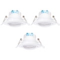 Aigostar - 3 dalių LED lubinis šviestuvas LED/5W/230V 6500K, skersmuo 8,5 cm, baltas