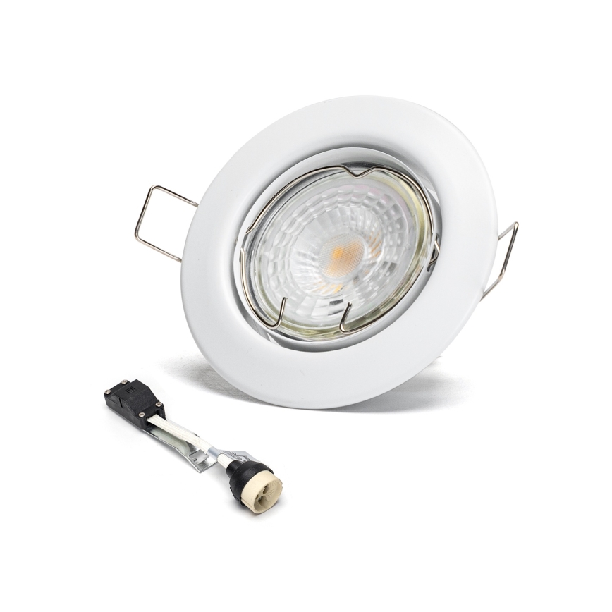 Aigostar - 3 vnt. LED įleidžiamųjų šviestuvų rinkinys 1xGU10/4,5W/230V 3000K balta