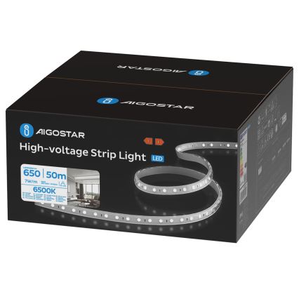 Aigostar - 50 m LED lauko juosta, 350 W, 230 V, 6500 K, IP65