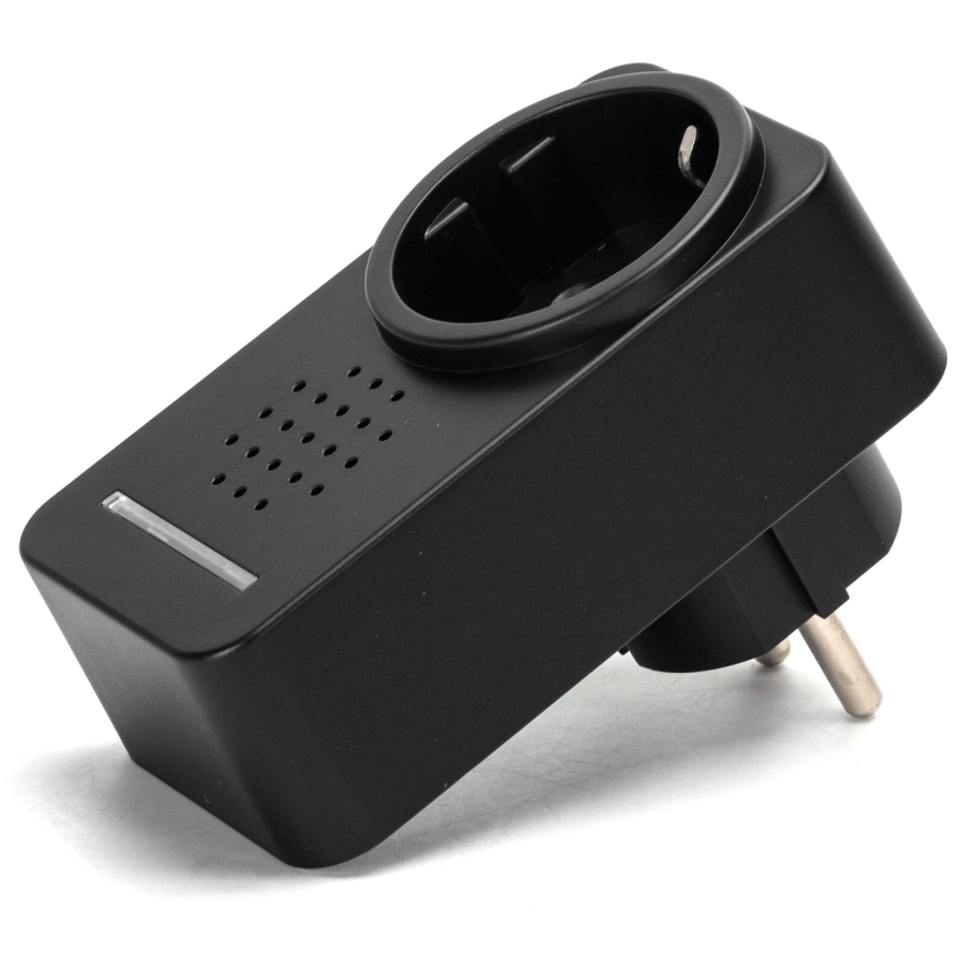 Aigostar - Bevielis prijungiamas durų skambutis 1Z 230V IPX4 juoda