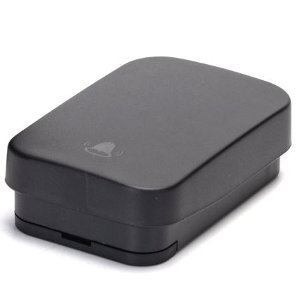 Aigostar - Bevielis prijungiamas durų skambutis 1Z 230V IPX4 juoda