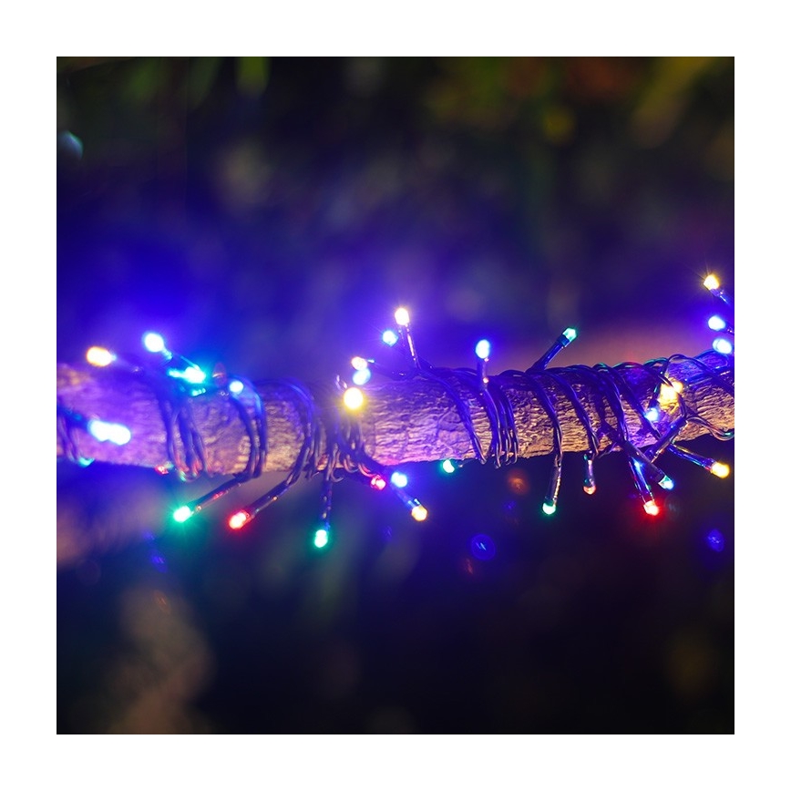 Aigostar - daugiaspalvė saulės LED girlianda, 100 LED, 8 režimai, 12 m, IP65