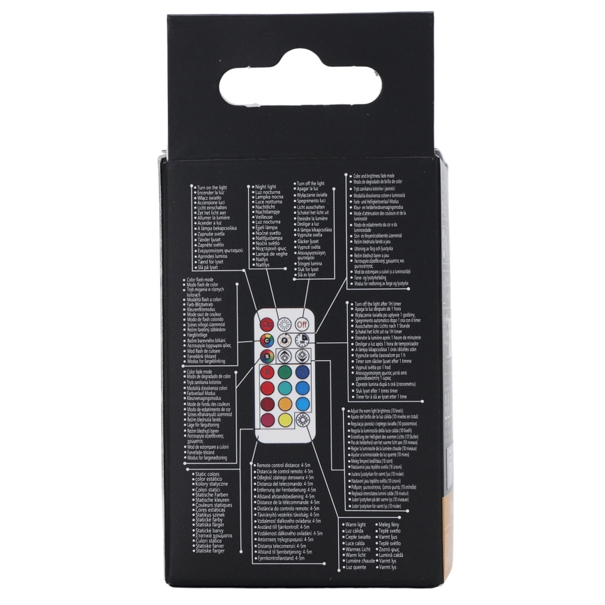 Aigostar - LED RGBW dimeriuojama lemputė GU10/4,8W/230V 3000K + nuotolinis valdymas