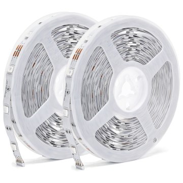 Aigostar - dimeriuojama LED RGBW juosta LED/48W/12V 2x7,5 m Wi-Fi