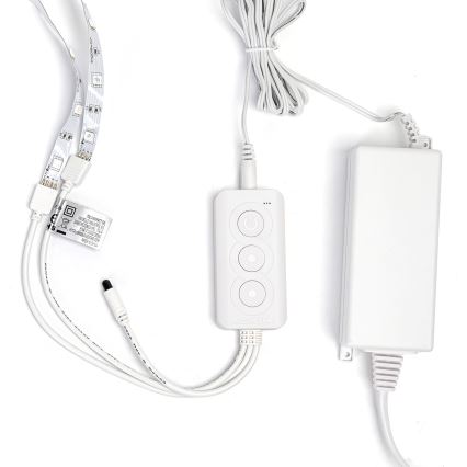 Aigostar - dimeriuojama LED RGBW juosta LED/48W/12V 2x7,5 m Wi-Fi