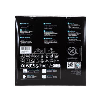 Aigostar - dimeriuojamas LED lubinis šviestuvas LED/60W/230V 2700-6500K skers. 52,7 cm chromas + nuotolinis valdymas