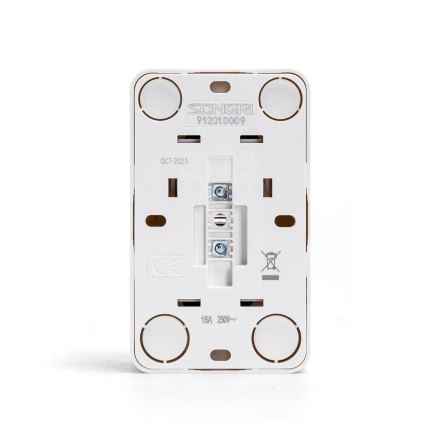 Aigostar - Dviguba sieninė SCHUKO rozetė 250V balta