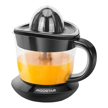 Aigostar - Elektrinis citrusinių vaisių presas 1l 40W/230V juoda