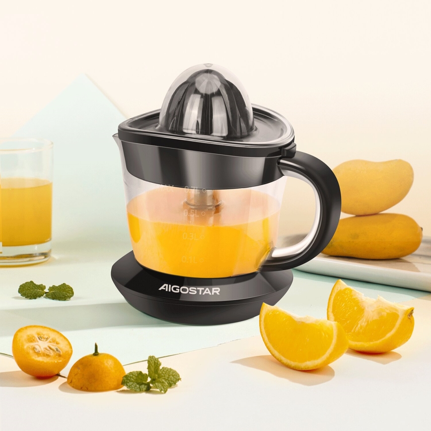 Aigostar - Elektrinis citrusinių vaisių presas 1l 40W/230V juoda
